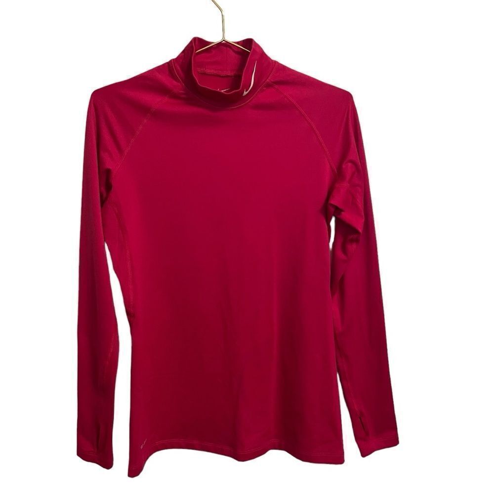 Nike Pro Combat Dri-Fit Long Sleeve Pink Top Size Large